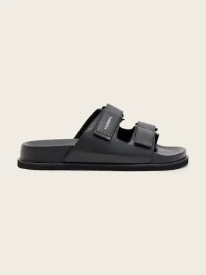 AllSaints klapki męskie skórzane Vex Sandal