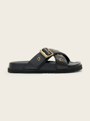 AllSaints klapki skórzane Suki Western Sandal