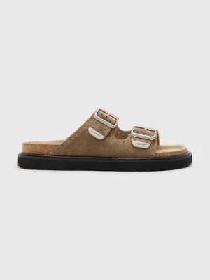 AllSaints klapki zamszowe Randal Sandal męskie kolor brązowy M002FC