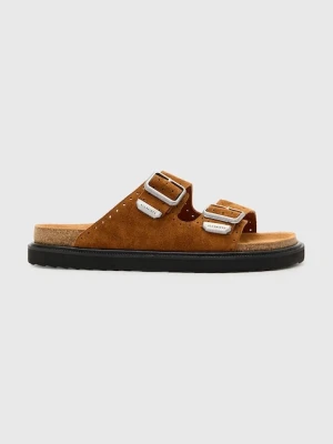 AllSaints klapki zamszowe Randal Sandal męskie kolor brązowy M002FC