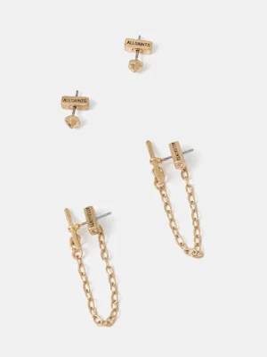 Zdjęcie produktu AllSaints kolczyki 2-pack 37361293BRS711