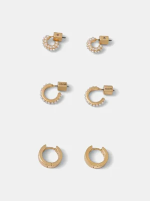 AllSaints kolczyki 3-pack 37527051BRS711