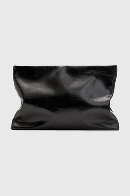 AllSaints kopertówka skórzana BETTINA CLUTCH kolor czarny W393XB