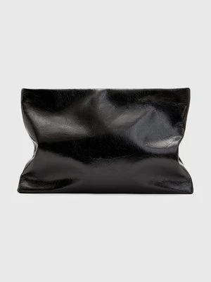 AllSaints kopertówka skórzana BETTINA CLUTCH kolor czarny W393XB