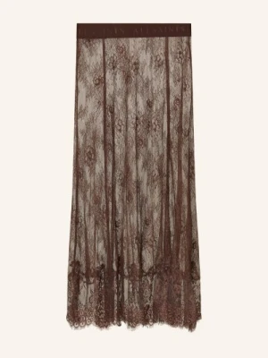Allsaints Koronkowa Spódnica Arran braun