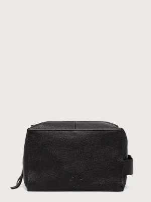AllSaints kosmetyczka męska skórzana HAVEN LTHR WASHBAG czarny