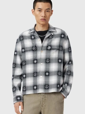 AllSaints koszula bawełniana CASTOR męska kolor szary relaxed M030SD