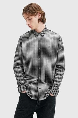 AllSaints koszula bawełniana NEO LS SHIRT męska kolor czarny relaxed z kołnierzykiem klasycznym M044SB