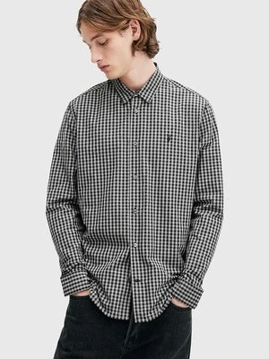 AllSaints koszula bawełniana NEO LS SHIRT męska kolor czarny relaxed z kołnierzykiem klasycznym M044SB