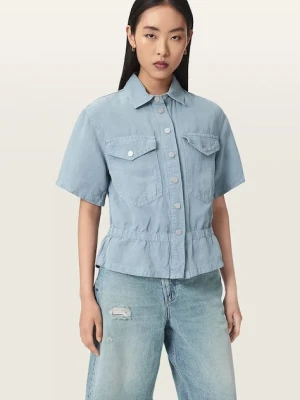 AllSaints koszula damska z lnem TOVE