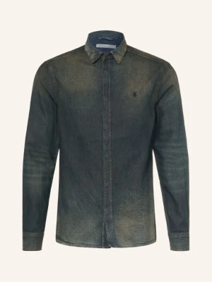 Allsaints Koszula Dżinsowa Gleason O Kroju Extra Slim Fit grau CZIEMNOSZARY