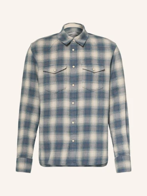 Allsaints Koszula Flanelowa Brooks O Kroju Regular Fit blau