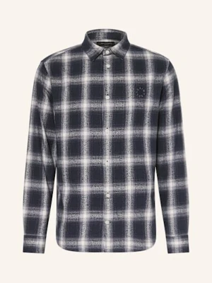 Allsaints Koszula Flanelowa Haven Relaxed Fit blau