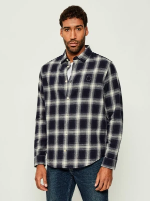 AllSaints Koszula HAVEN CHECK | Loose fit granatowy