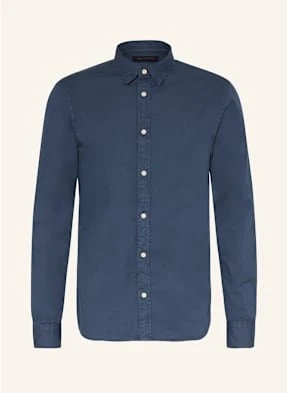 Allsaints Koszula Hawthorne Slim Fit blau