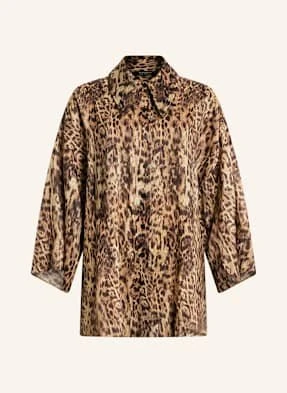 Allsaints Koszula Oversize Charli Z Lnu braun