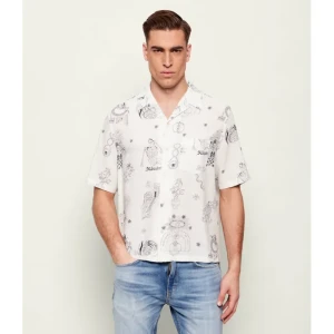 AllSaints Koszula TERRA | Oversize fit | z dodatkiem lnu