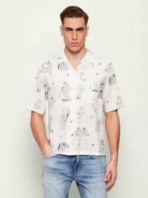 AllSaints Koszula TERRA | Oversize fit | z dodatkiem lnu