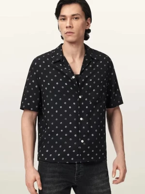 AllSaints koszula z dodatkiem lnu UPTON