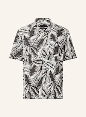 Allsaints Koszula Z Klapami Marseille Relaxed Fit Z Dodatkiem Lnu grau