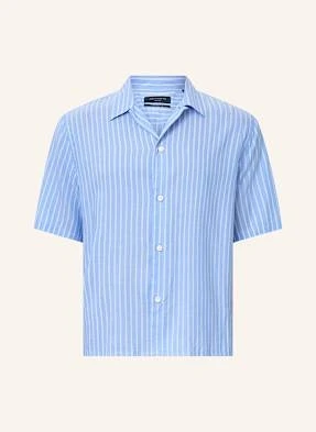 Allsaints Koszula Z Krótkim Rękawem Arran Boxy Fit blau