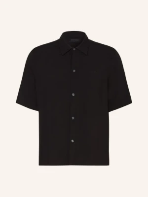 Allsaints Koszula Z Krótkim Rękawem Baron Comfort Fit schwarz
