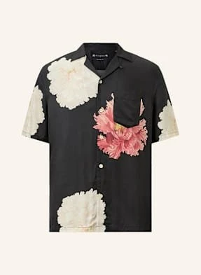 Allsaints Koszula Z Krótkim Rękawem Fleur Relaxed Fit schwarz