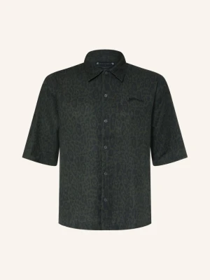 Allsaints Koszula Z Krótkim Rękawem Leopardo, Krój Oversize schwarz