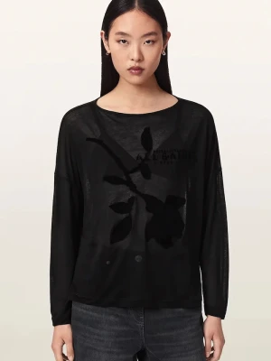 AllSaints koszulka damska z modalu ATHEA RITA TEE czarny