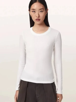 AllSaints koszulka damska z STEVIE HAVEN LS TEE biały