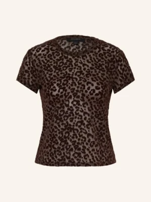 Allsaints Koszulka Ellie Z Siateczki braun