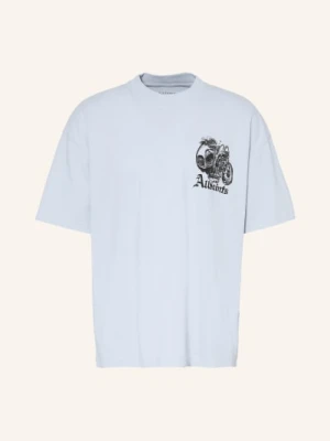 Allsaints Koszulka Oversize Panhead blau
