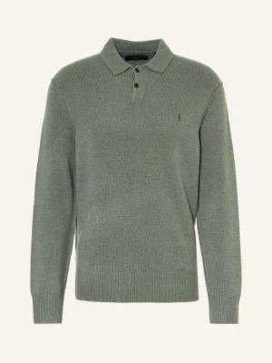 Allsaints Koszulka Polo Statten Z Dzianiny gruen