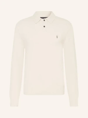 Allsaints Koszulka Polo Statten Z Dzianiny weiss