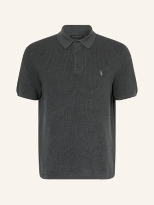 Allsaints Koszulka Polo Z Dzianiny Aspen blau
