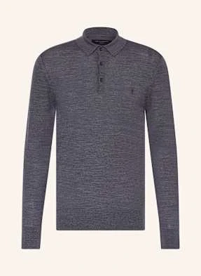 Allsaints Koszulka Polo Z Dzianiny blau