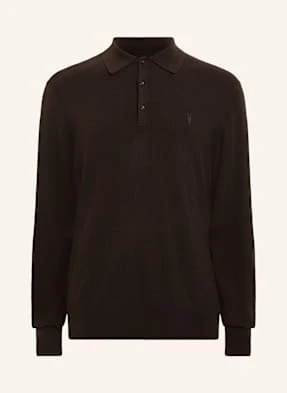 Allsaints Koszulka Polo Z Dzianiny Kilburn braun