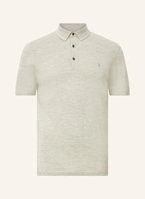 Allsaints Koszulka Polo Z Dzianiny Mode Merino Z Wełny Merino gruen