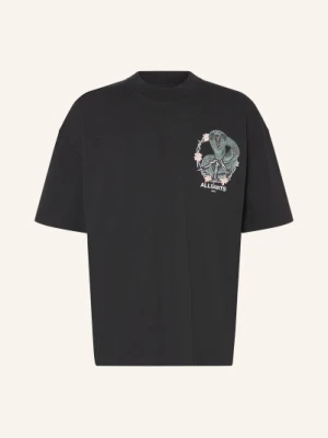 Allsaints Koszulka Snakebite schwarz