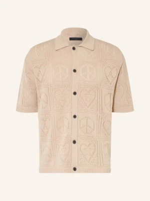 Allsaints Koszulka Z Dzianiny Arktx Comfort Fit beige