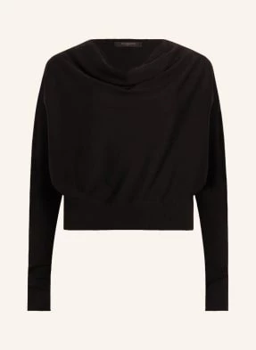 Allsaints Krótki Sweter Ridley schwarz