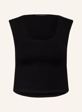 Allsaints Krótki Top Tamie schwarz