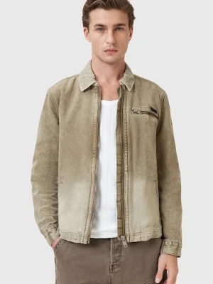 AllSaints kurtka bawełniana ROTHWELL kolor beżowy przejściowa M013OC