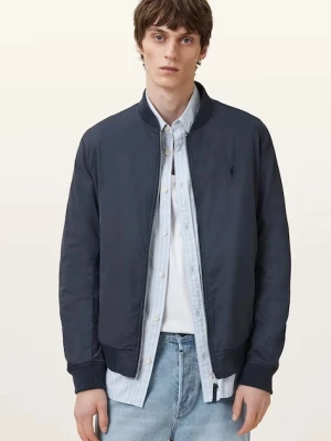 AllSaints kurtka bomber kolor granatowy przejściowa M077OB