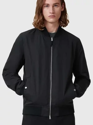 AllSaints kurtka bomber REV kolor czarny przejściowa M085OB