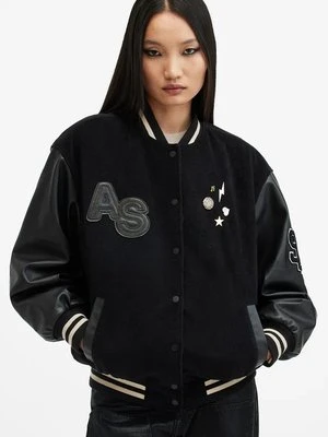 AllSaints kurtka bomber VALERIA męski kolor czarny przejściowa W094LB