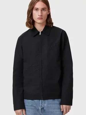 AllSaints kurtka FENWAY kolor czarny przejściowa M002OC