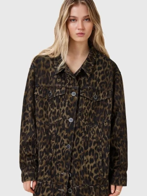 AllSaints kurtka jeansowa WILLOW kolor multicolor przejściowa oversize W027OD