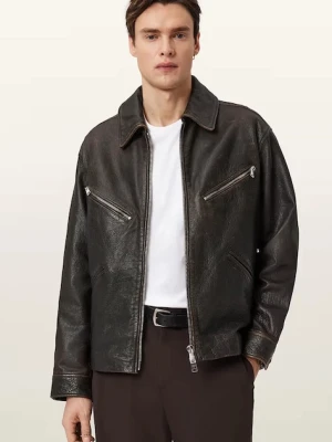 AllSaints kurtka męska skórzana STARDAY