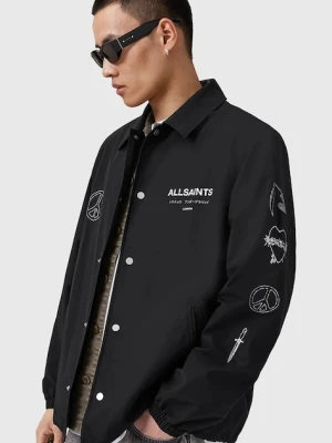 AllSaints kurtka ORBITAL kolor czarny przejściowa M003OD